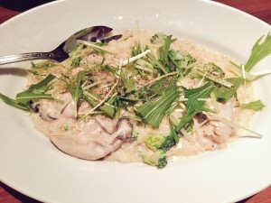 町田　チャオベッラ　牡蠣のクリームリゾット
