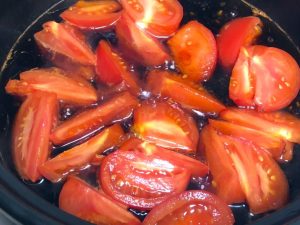 トマトすき焼き　肉投入直前