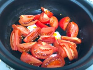 トマトすき焼き　準備